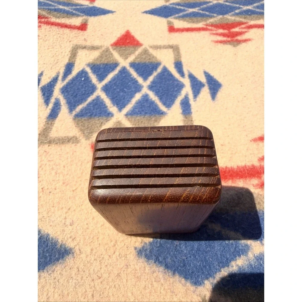 Vintage Wood  Heart made Trinket Box / Ornate‎ Design And With Sliding Lid